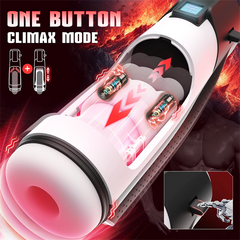 10 Vibrating & 8 Thrusting & LCD Display 3D Male Stroker