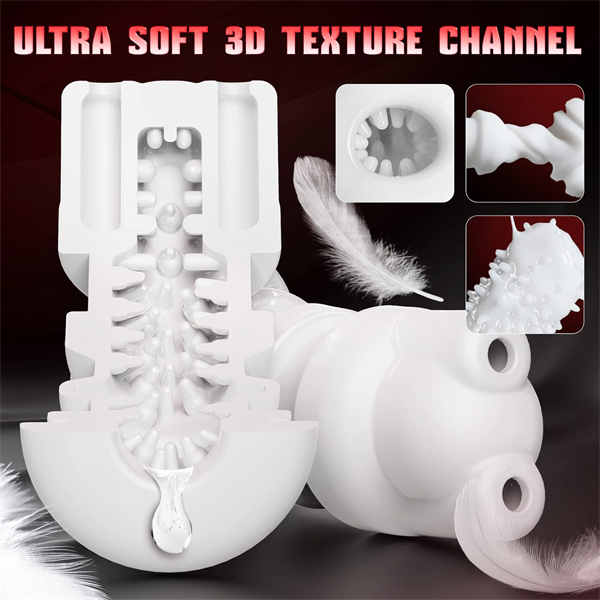 10 Vibrating & 8 Thrusting & LCD Display 3D Male Stroker
