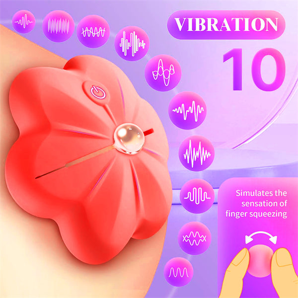 10 Vibration Flower Nipple Vibrator