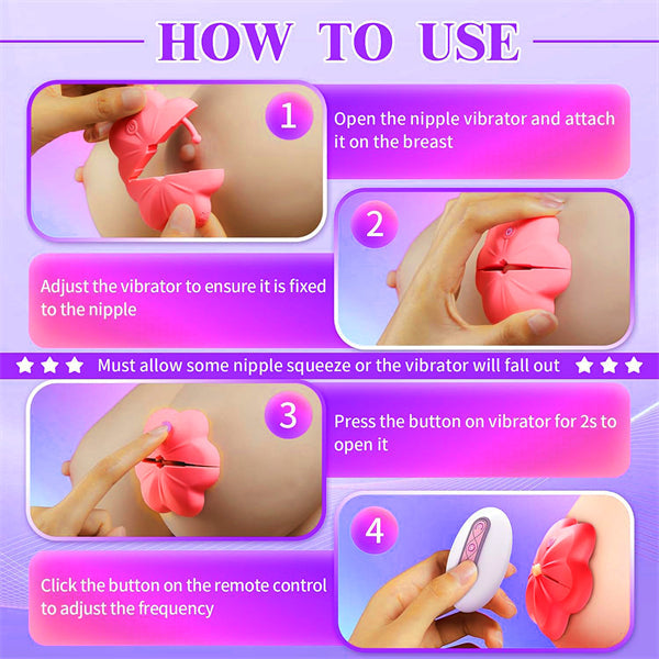 10 Vibration Flower Nipple Vibrator