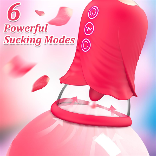 10 Vibration & 6 Suction Rose Toy