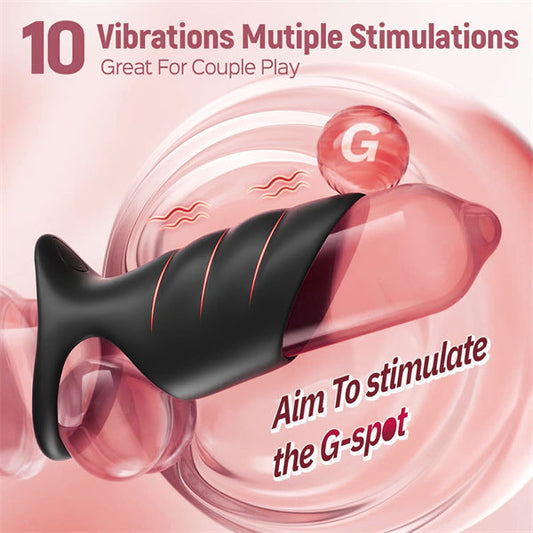 10 Vibrations Penis Extender Cock Ring