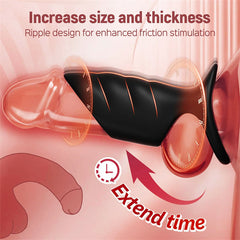 10 Vibrations Penis Extender Cock Ring