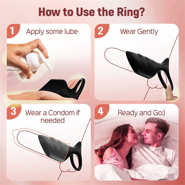 10 Vibrations Penis Extender Cock Ring