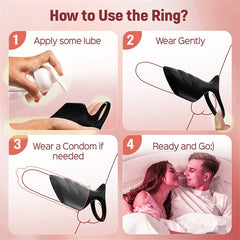 10 Vibrations Penis Extender Cock Ring