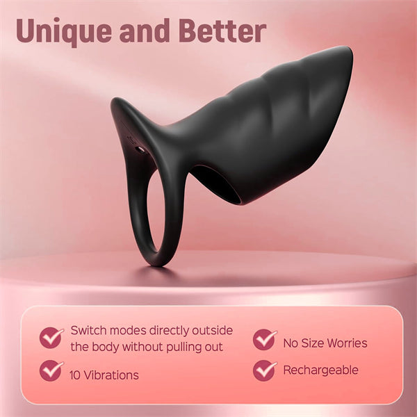 10 Vibrations Penis Extender Cock Ring