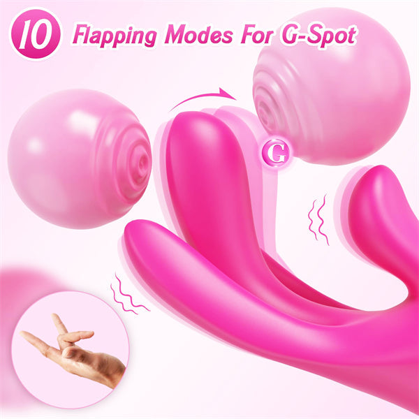 10 Flapping & Vibration Stimulation G Spot Vibrator