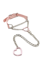 LoveChains™ - Swivel Clasp Leather Choker Collar