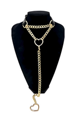 LoveChains™ - Swivel Clasp Leather Choker Collar
