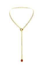LoveChains™ - Crystal Charm Slip Chain Choker