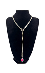 LoveChains™ - Crystal Charm Slip Chain Choker