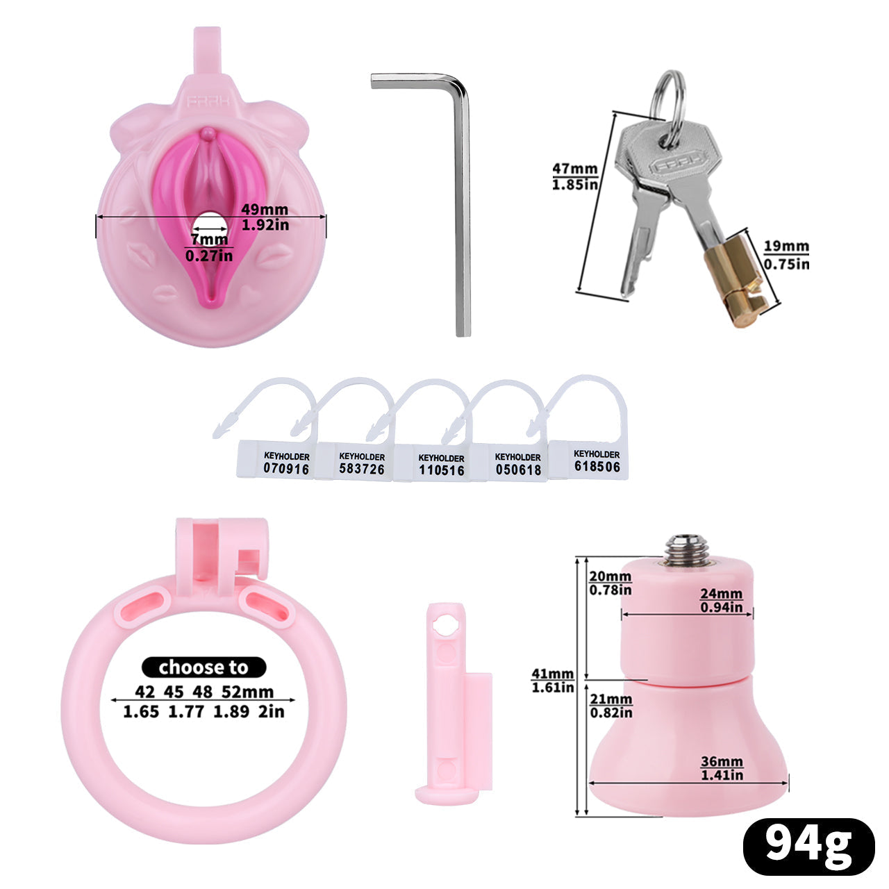 Personalization Sissy Pussy Chastity Device
