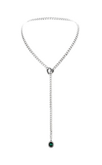 LoveChains™ - Crystal Charm Slip Chain Choker