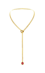 LoveChains™ - Crystal Charm Slip Chain Choker