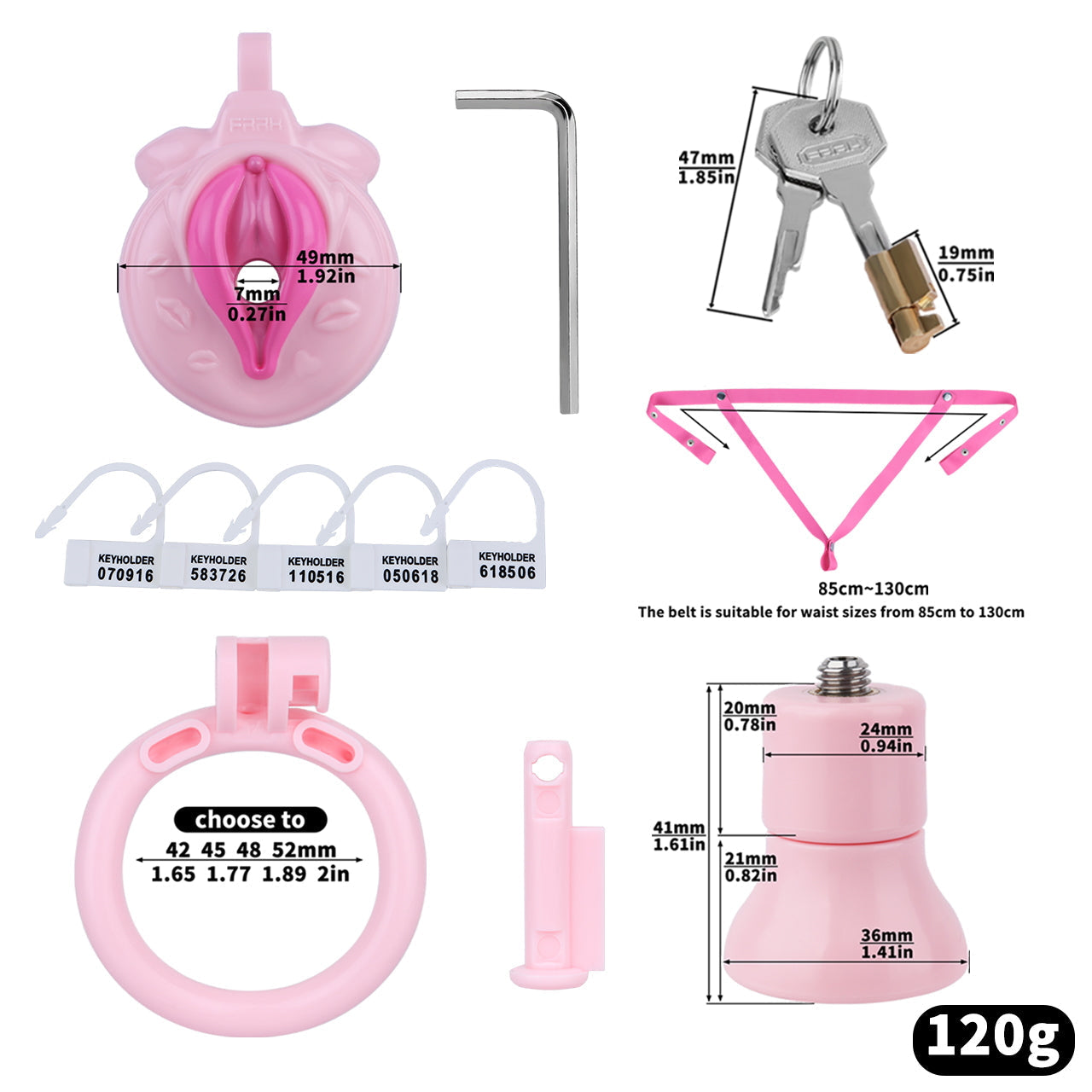 Personalization Sissy Pussy Chastity Device
