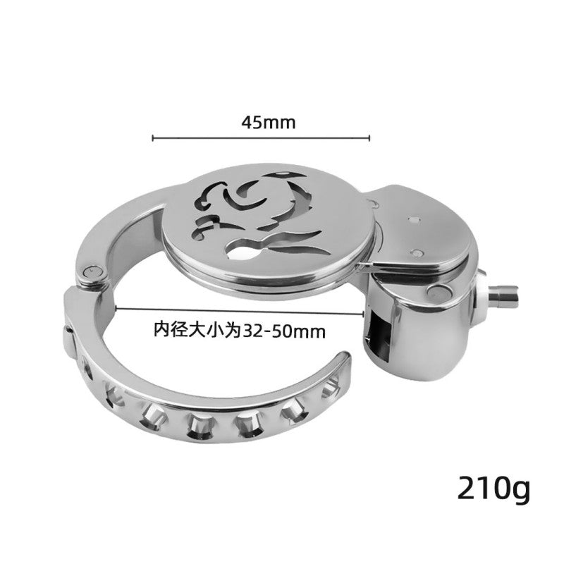 Adjustable Zodiac Chastity Lock – 12 Animal Series | Stainless Steel Cage