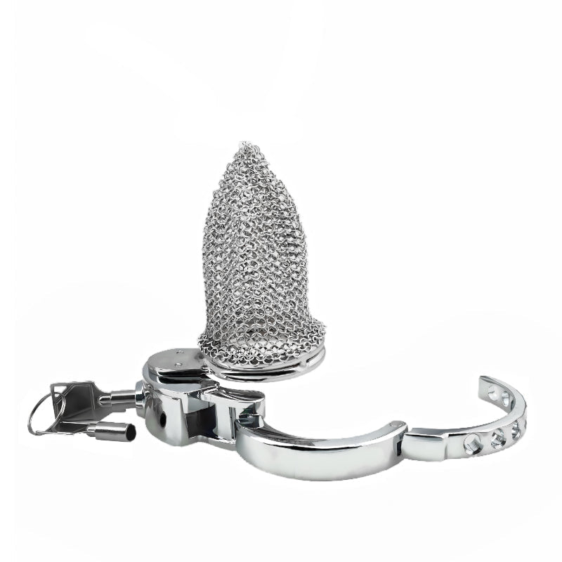 Breathable Chainmail Chastity Cage – 42–137mm Lengths