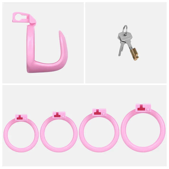 Semi-Open ABS Resin Chastity Cage with Catheter Option – LK-069