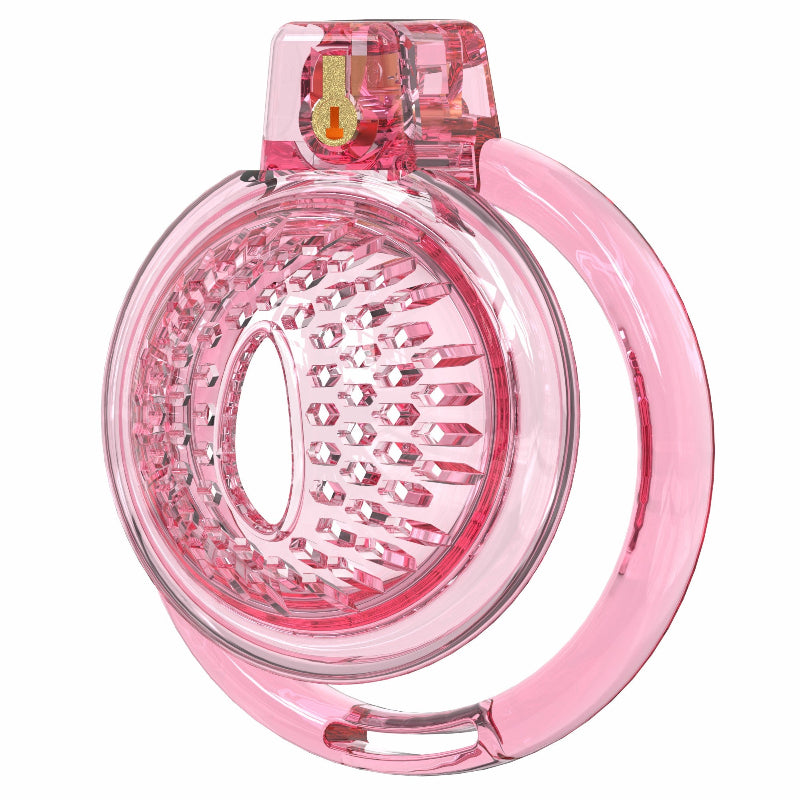 Dotted Vent Soft TPE/Silicone Chastity Cage with 6 Rings