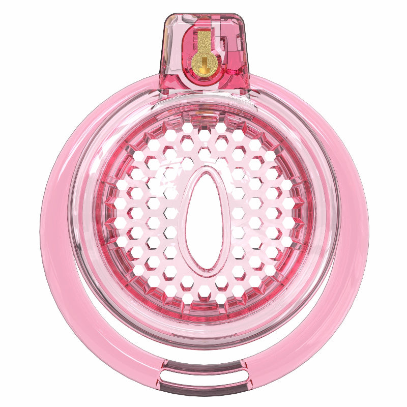 Dotted Vent Soft TPE/Silicone Chastity Cage with 6 Rings