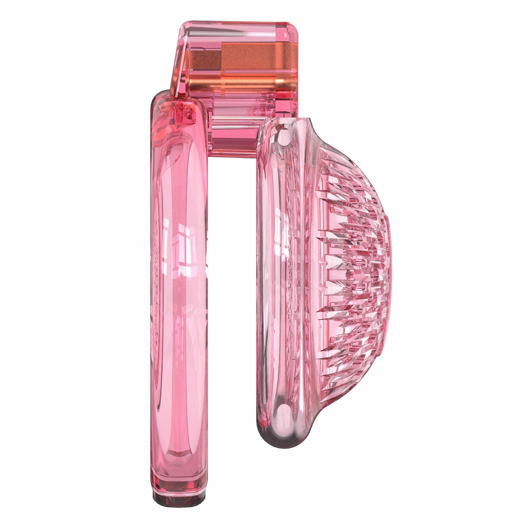 Dotted Vent Soft TPE/Silicone Chastity Cage with 6 Rings