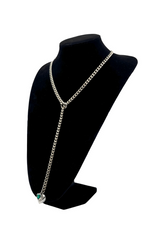 LoveChains™ – Heart Crystal Charm Slip Chain Choker