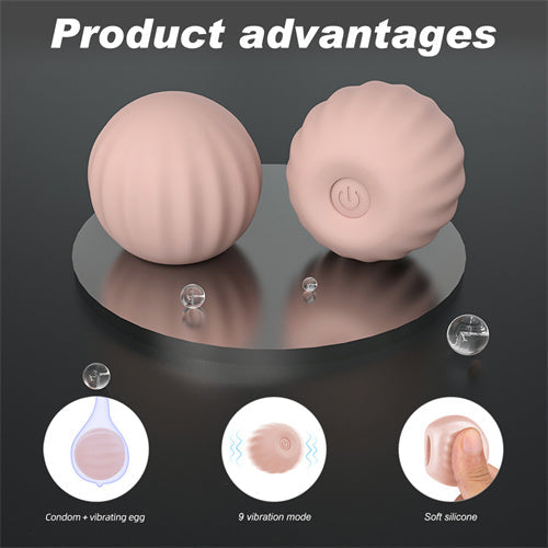 Internal Condom Vibrating Ball Purple