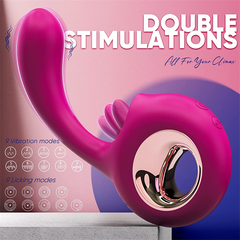 2 in 1 Clitoral Licking Tongue Vibrator