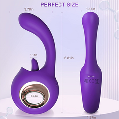 2 in 1 Clitoral Licking Tongue Vibrator