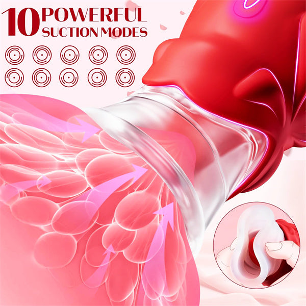 2 in 1 Licking & Sucking Nipple Vibrator