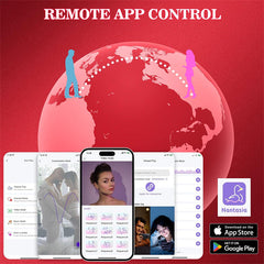 360° Rotating Rose Anal Plug Vibrator with APP Remote