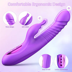 360°Rotation Thrusting Rabbit Vibrator