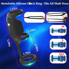 3 IN 1 Rings Cock Ring