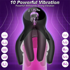 3 IN 1 Male Vibrator Masturbator & Penis Trainer & APP Control