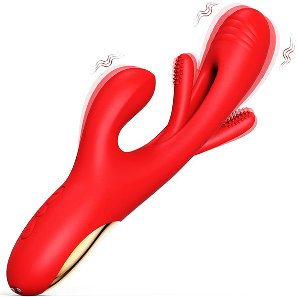 3IN1 Flapping Rabbit Vibrator Purple