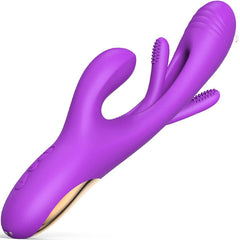 3IN1 Flapping Rabbit Vibrator Red