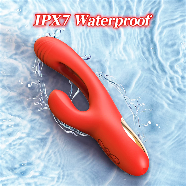 3IN1 Flapping Rabbit Vibrator Red