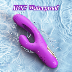 3IN1 Flapping Rabbit Vibrator Purple