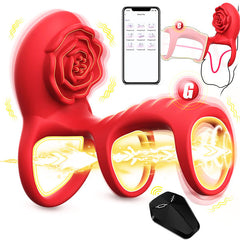 Rose Cock Ring Vibrator PRO4