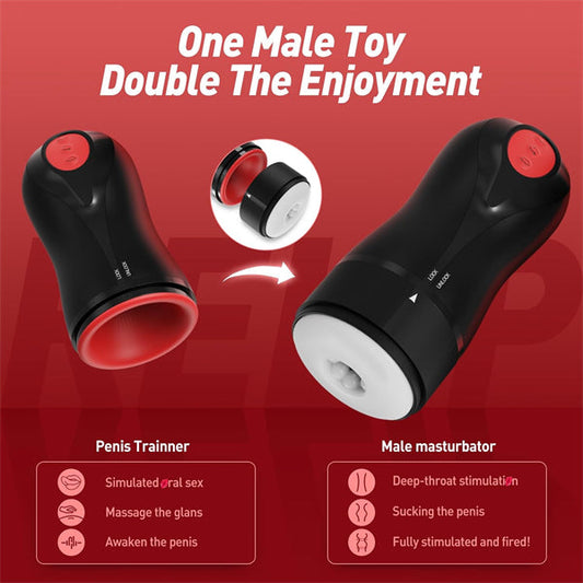 3 Swirling 5 Tightening 10 Vibration Modes Hands Free Male Stroker