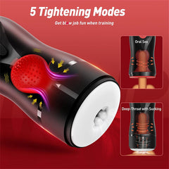 3 Swirling 5 Tightening 10 Vibration Modes Hands Free Male Stroker
