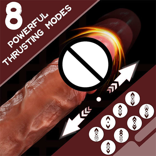 Big Daddy Dildo Vibrator ( 8 Thrusting &10 Vibration & Heating & Remote )