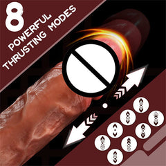 Big Daddy Dildo Vibrator ( 8 Thrusting &10 Vibration & Heating & Remote )