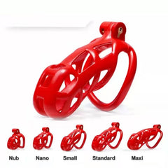 3D Cobra Male Chastity Cage with 4 Arc Rings
