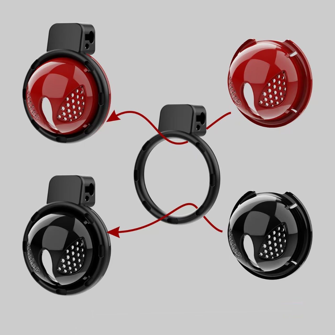 3D Detachable Dual-purpose Chastity Cage