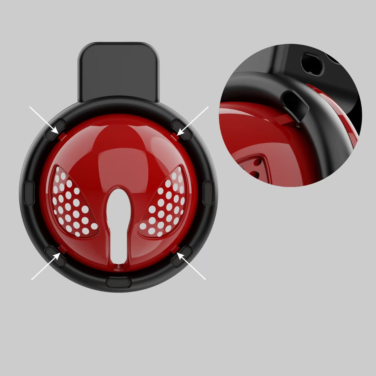 3D Detachable Dual-purpose Chastity Cage