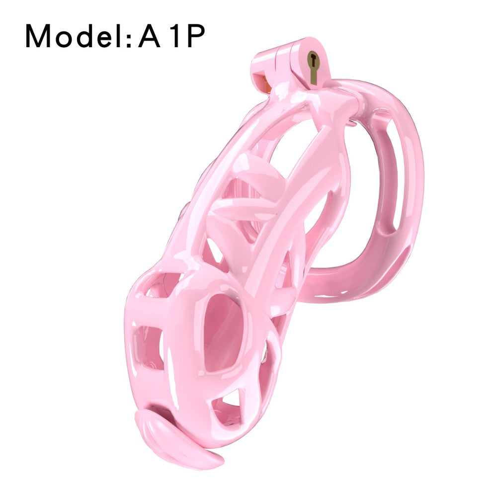 pink A1 cage close view