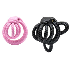 3D Rope Art BDSM Chastity Cage