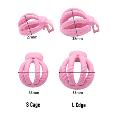 3D Rope Art BDSM Chastity Cage