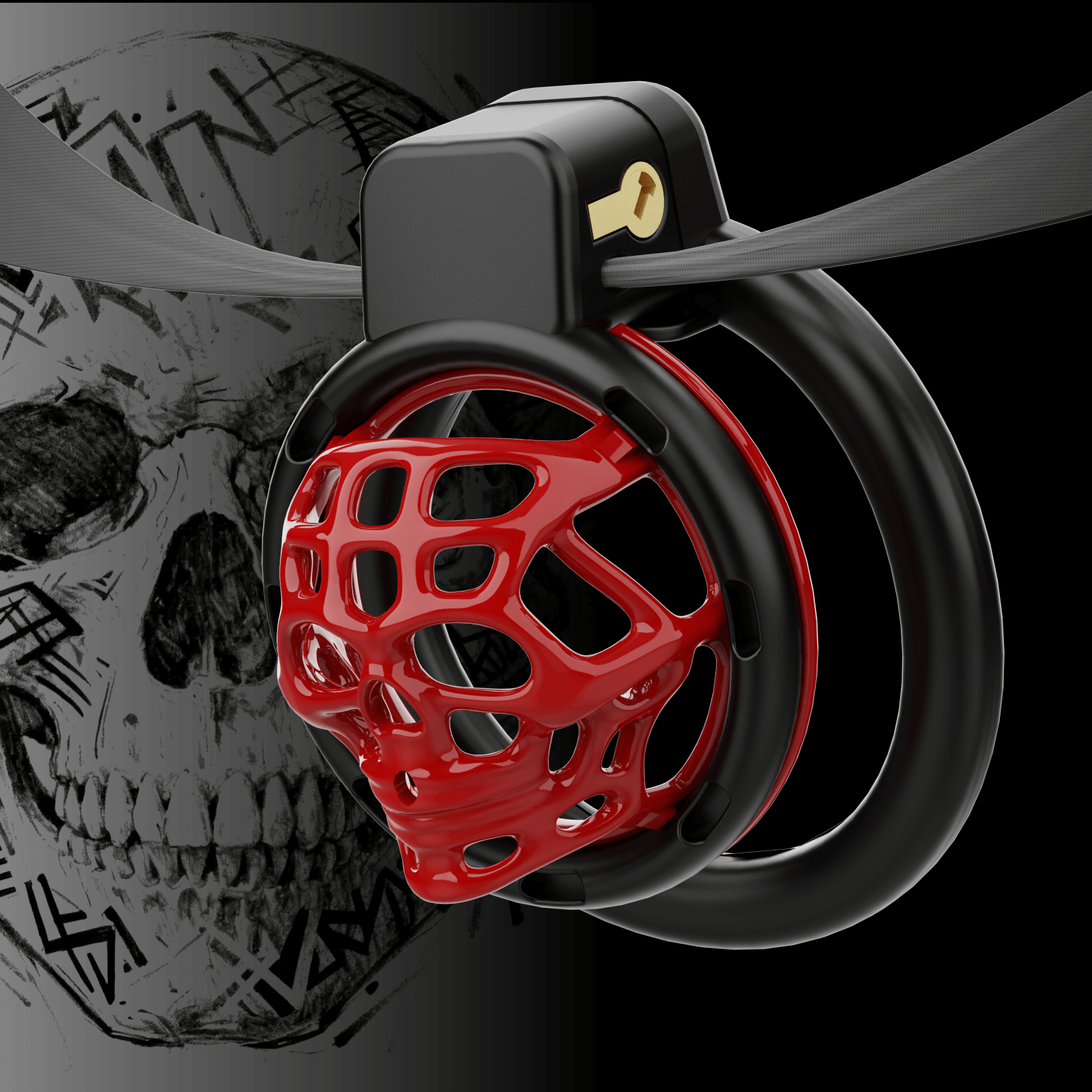 Personalized Skeleton Chastity Cage